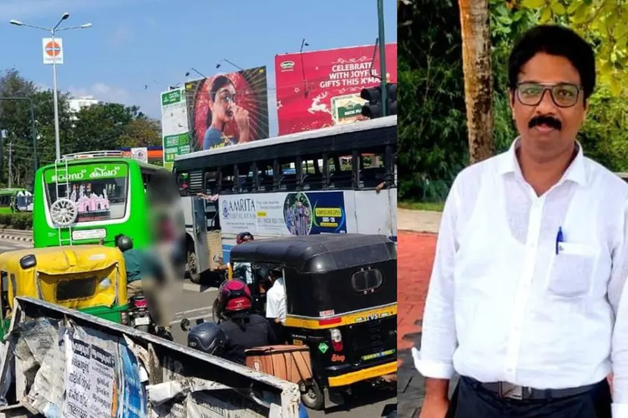 Kerala bank employee dies after getting stuck between KSRTC and private buses