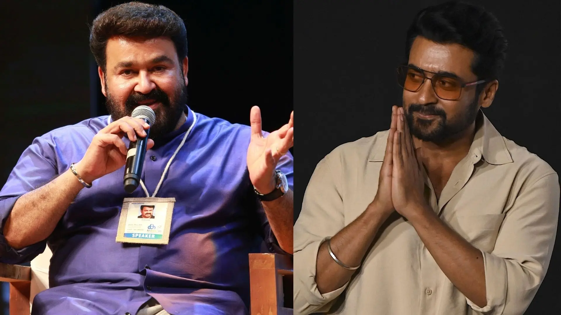 Mohanlal, Suriya | Photos: Muralikrishnan B, AFP