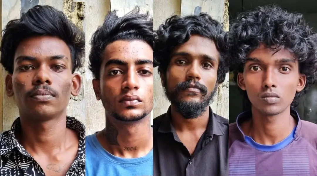 Youngsters who were arrested by Vizhinjam Police. | Photo: MBI