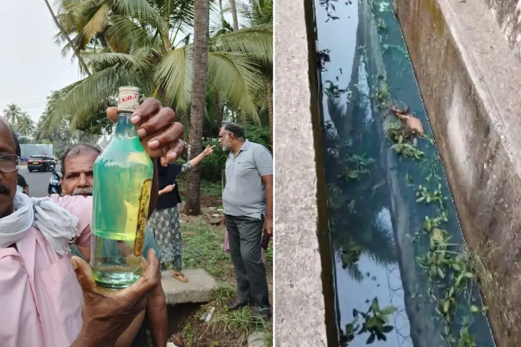 HPCL Kozhikode fuel leak | Photo: Mathrubhumi