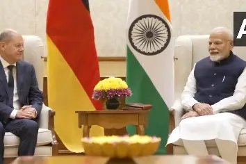 German Chancellor Olaf Scholz meets PM Modi in Delhi