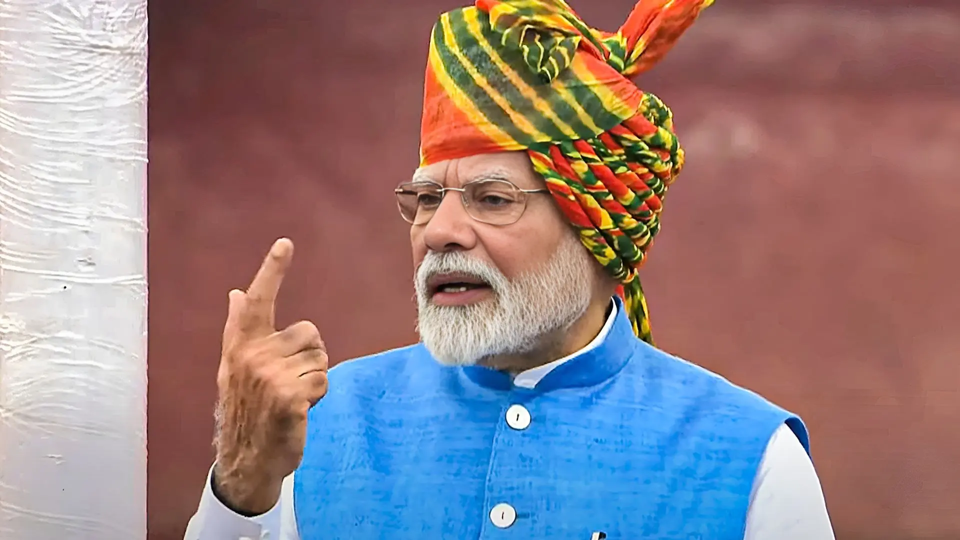 Modi addresses the nation from the Red Fort on 78th Independence Day | Photo: PTI