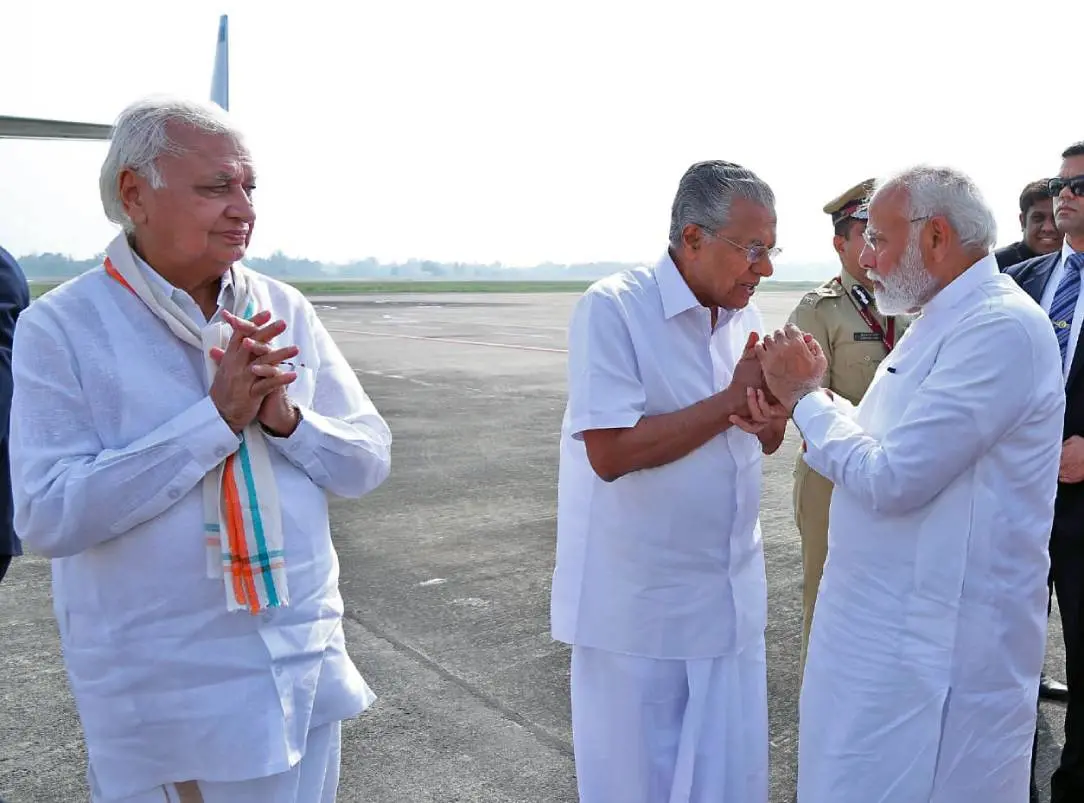 PM Modi, CM Pinarayi Vijayan, Governor Arif Mohammed Khan | File photo: ANI