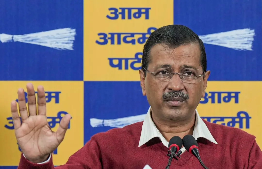 Arvind Kejriwal addresses media