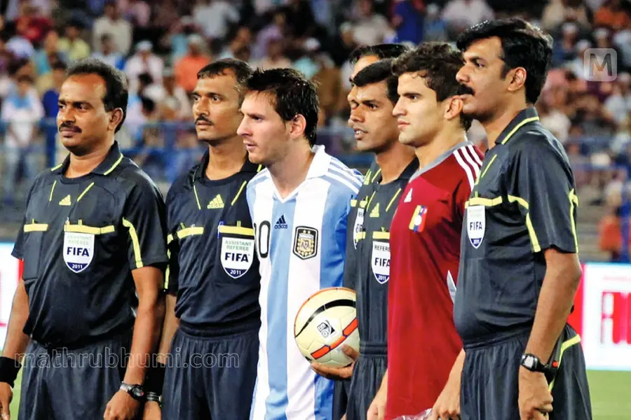 Meet the referee from Palakkad who was at Lionel Messi's debut as Argentina Captain