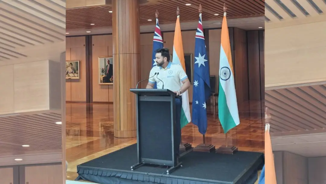 Rohit Sharma at Parliament | Photo: IANS