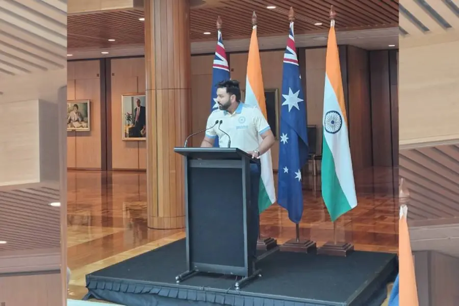 Australian PM hosts reception for Indian cricket team; Rohit delivers speech in parliament