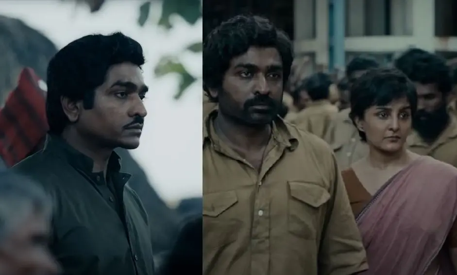 Vijay Sethupathi and Manju Warrier in the movie