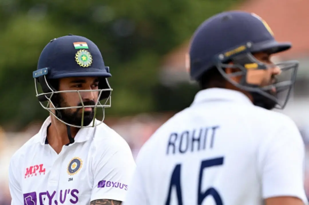From (L) KL Rahul and Rohit Sharma | Photo: Agencies