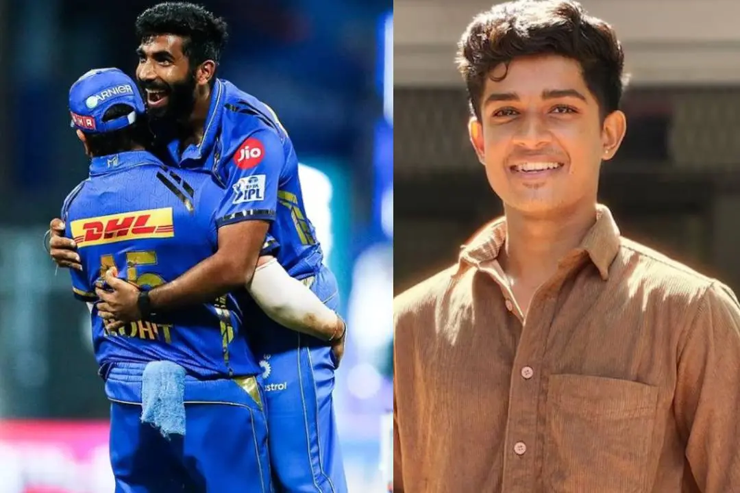 From (L) Rohit Sharma and Bumrah; Vignesh Puthur | Photo: X