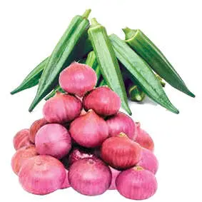 Onions and ladyfinger