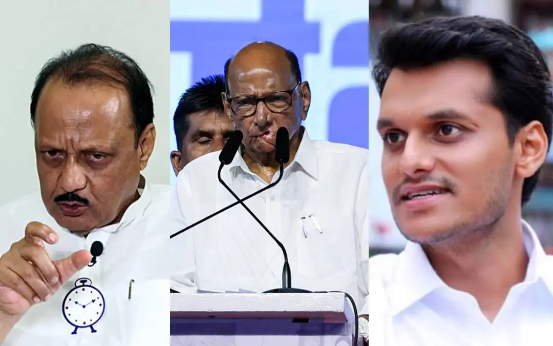 Ajit Pawar, Sharad Pawar and Yugendra Pawar