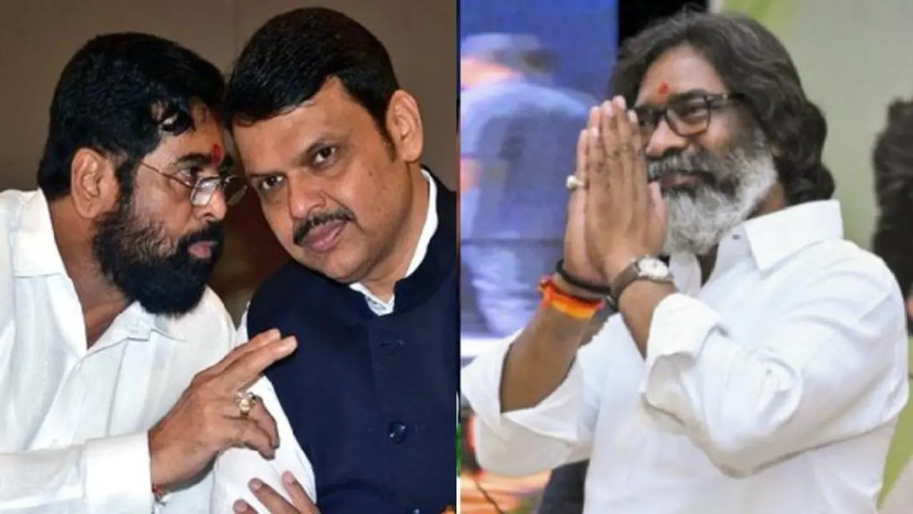 Eknath Shinde, Devendra Fadnavis, Hemant Soren