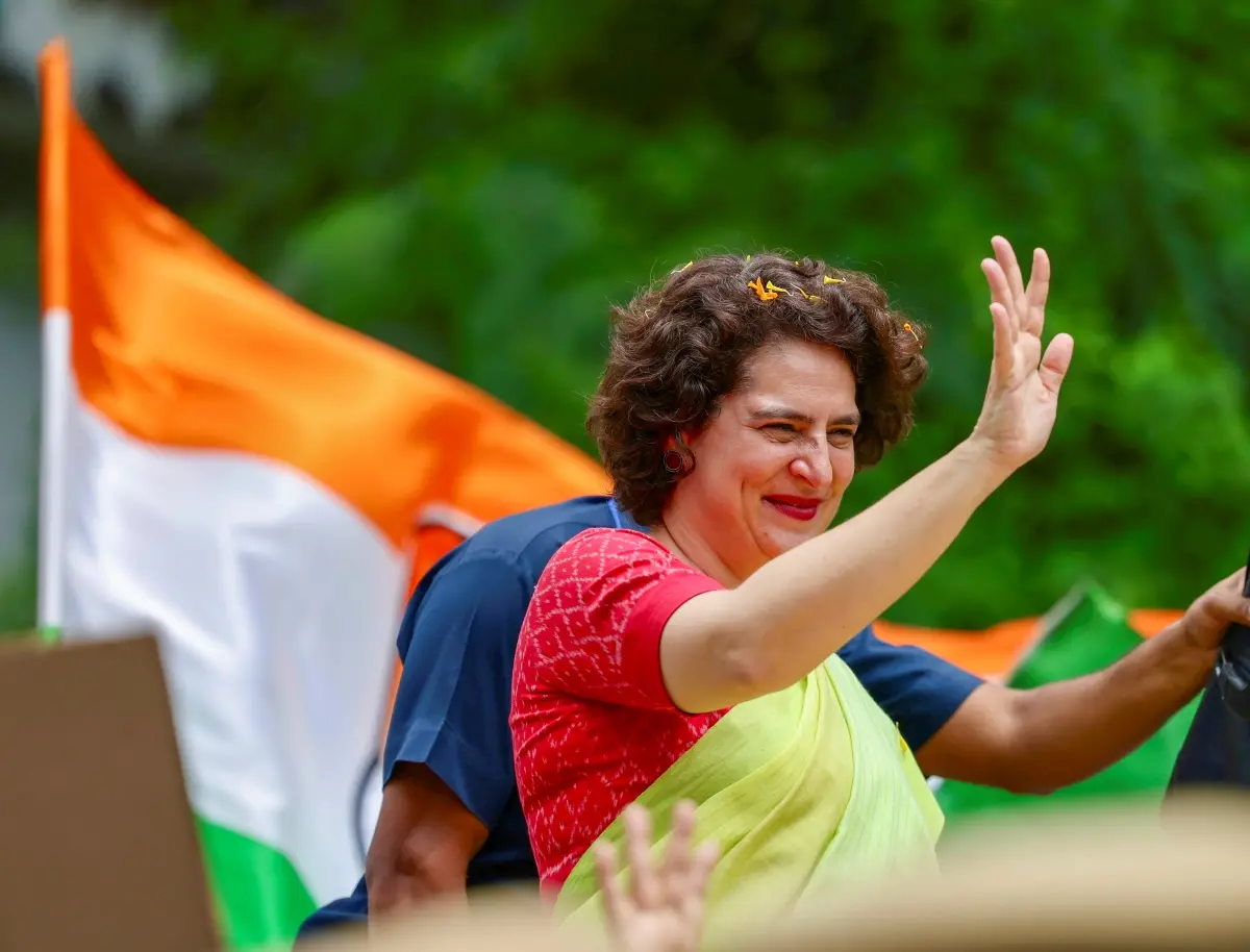 Priyanka Gandhi in Wayanad | Photo: PTI