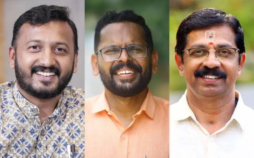 Rahul Mamkoottathil, P Sarin and C Krishnakumar