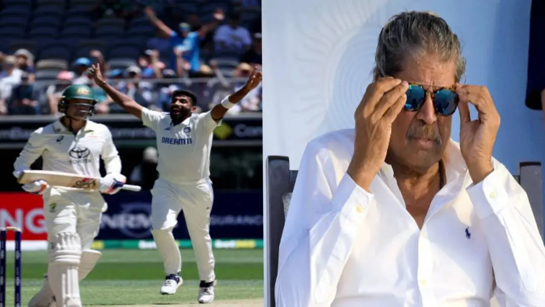 From (L) Bumrah celebrates after taking wicket, Kapil Dev. | Photo: Agencies