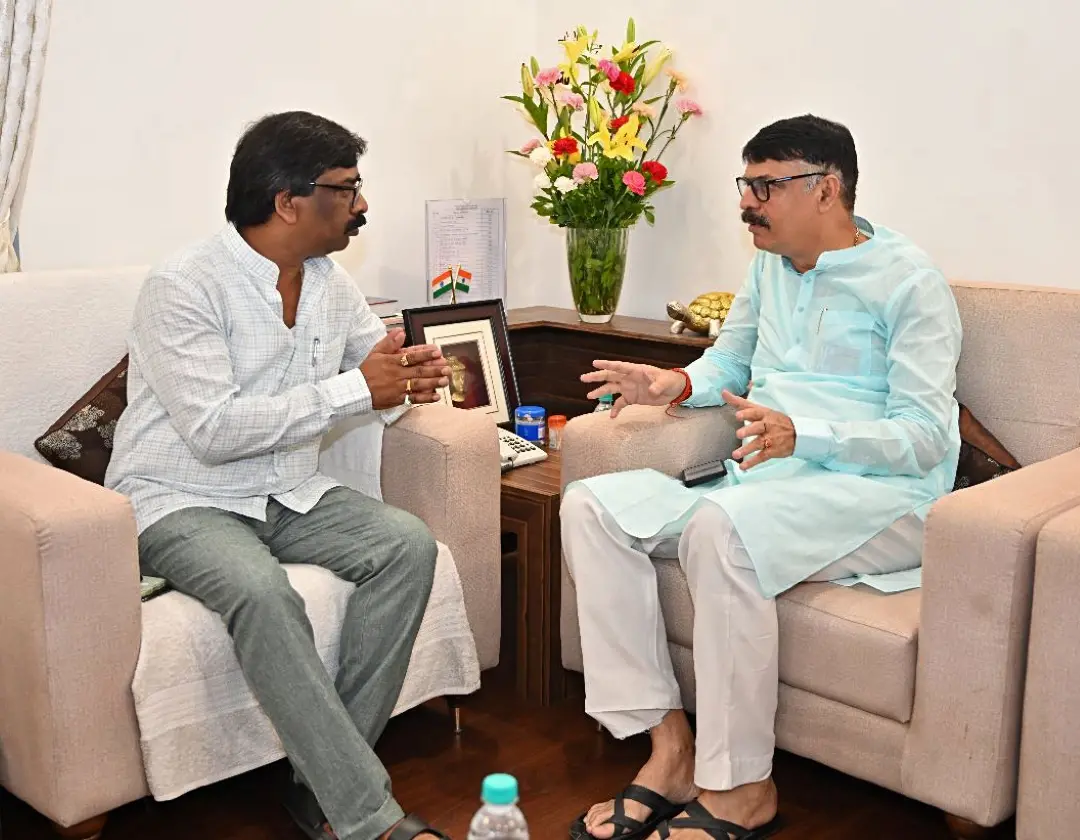 Jharkhand Chief Minister Hemant Soren, Rajesh Thakur | File Photo: ANI