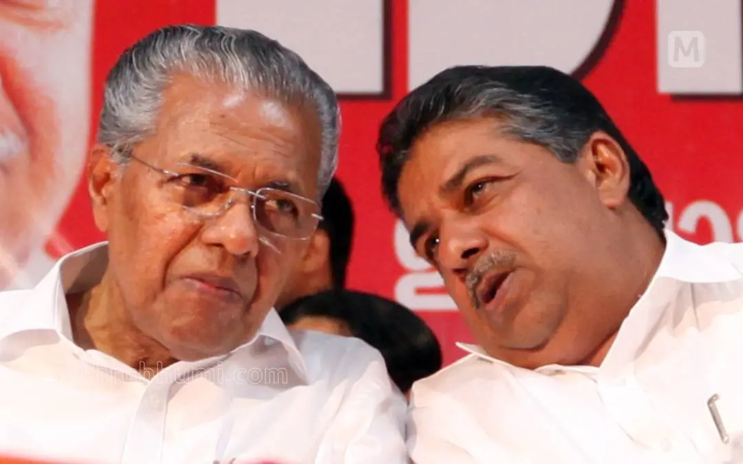 Chief Minister Pinarayi Vijayan and Saji Cheriyan | Photo: Mathrubhumi