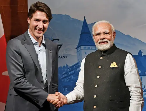 Narendra Modi during a meeting with Canadian Prime Minister Justin Trudeau | ANI