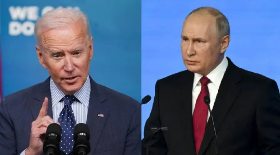 Joe Biden and Vladimir Putin