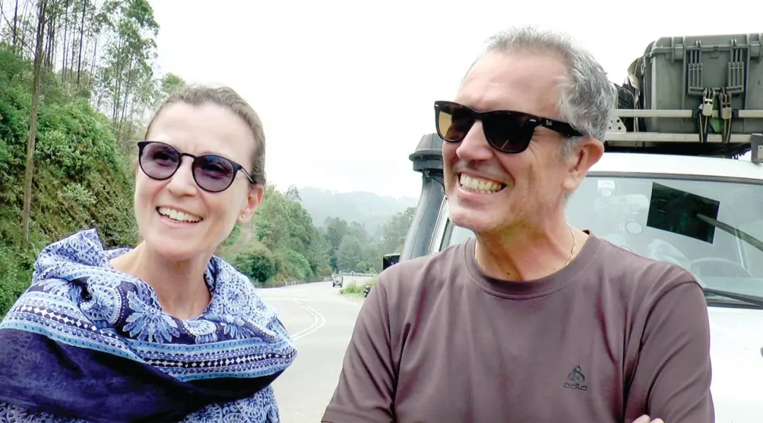 Italian couple in Munnar. | Photo: Arranged