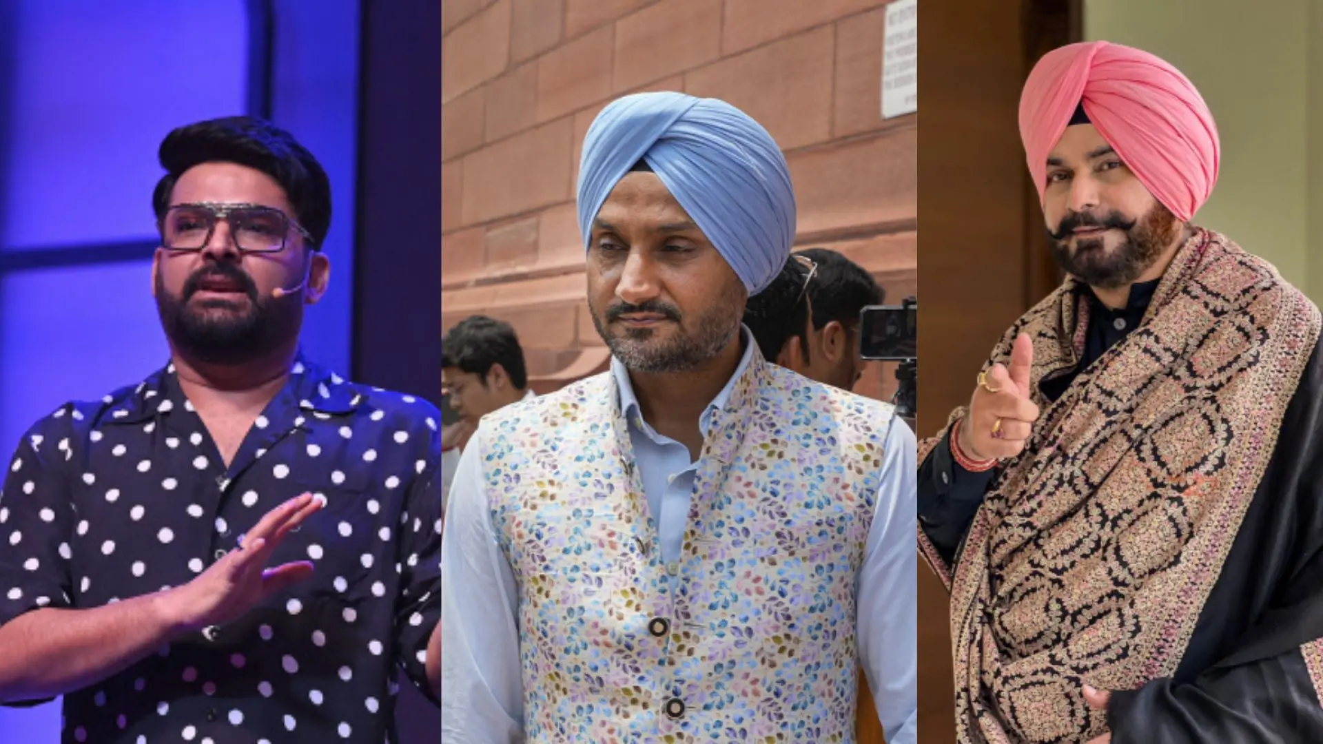 Kapil Sharma, Harbhajan Singh, Navjot Singh Sidhu