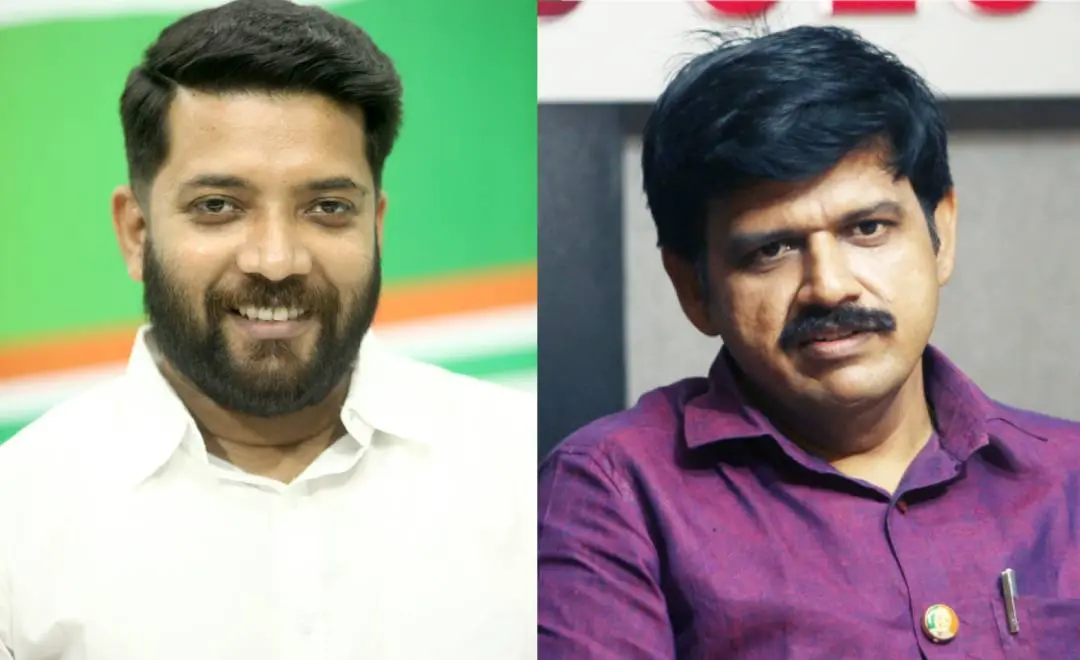 Shafi Parambil, Sandeep Varier | Photo: Mathrubhumi