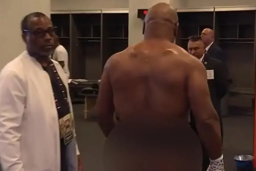 Mike Tyson’s 'cheeky' wardrobe malfunction steals spotlight ahead of Jake Paul fight