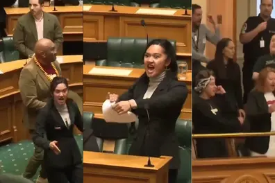 Youngest New Zealand MP leads Maori 'Haka' dance in parliament as a mark of protest | WATCH