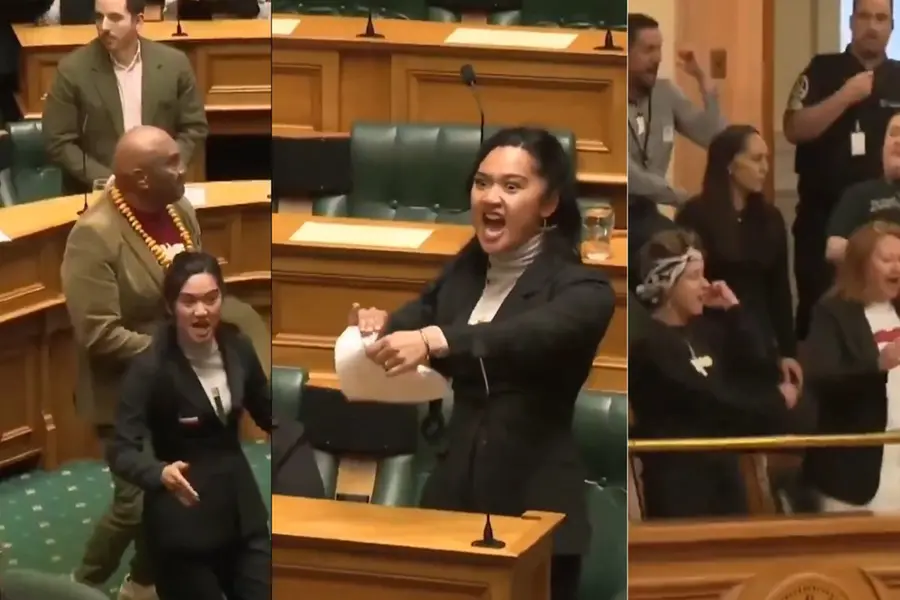 Youngest New Zealand MP leads Maori 'Haka' dance in parliament as a mark of protest | WATCH