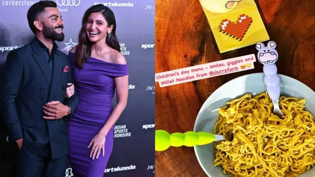 From (L) Virat Kohli and Anushka Sharma; Story shared by Anushka Sharma on Instagram | Photo: Agencies/Instagram