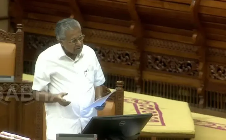 Pinarayi Vijayan speaks in the Assembly | Screenshot/Sabha TV
