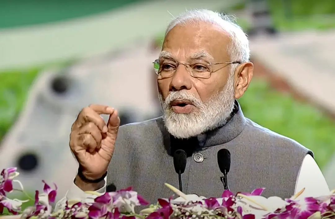 Prime Minister Narendra Modi speaks at the inauguration of the 32nd International Conference of Agricultural Economists, in New Delhi.