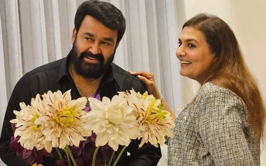 Suchitra and Mohanlal