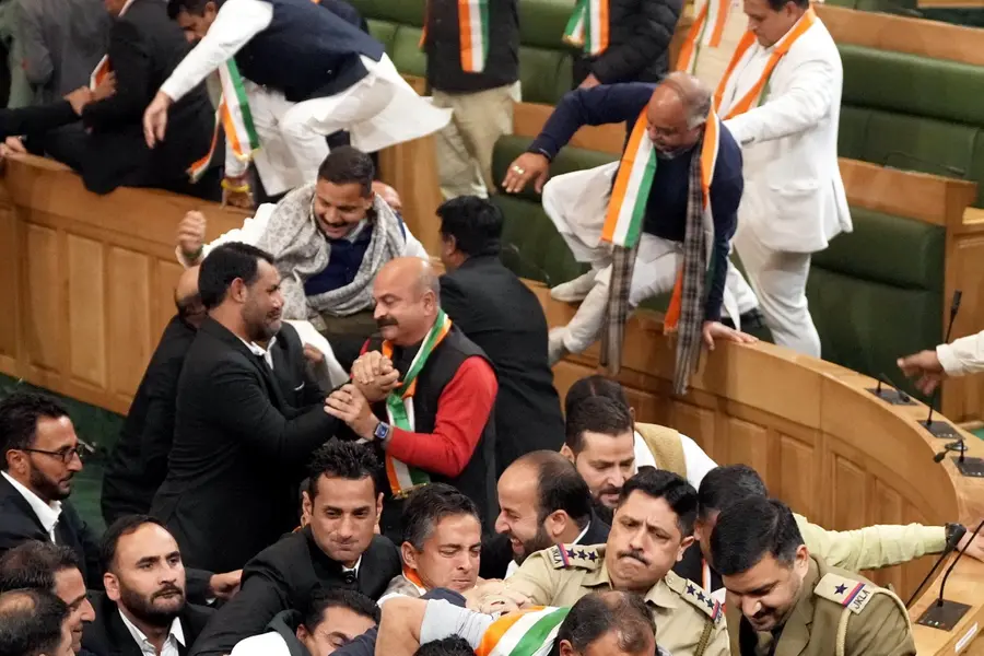 Ruckus in J&K assembly as PDP, NC MLAs clash over phrasing of special status resolution | WATCH