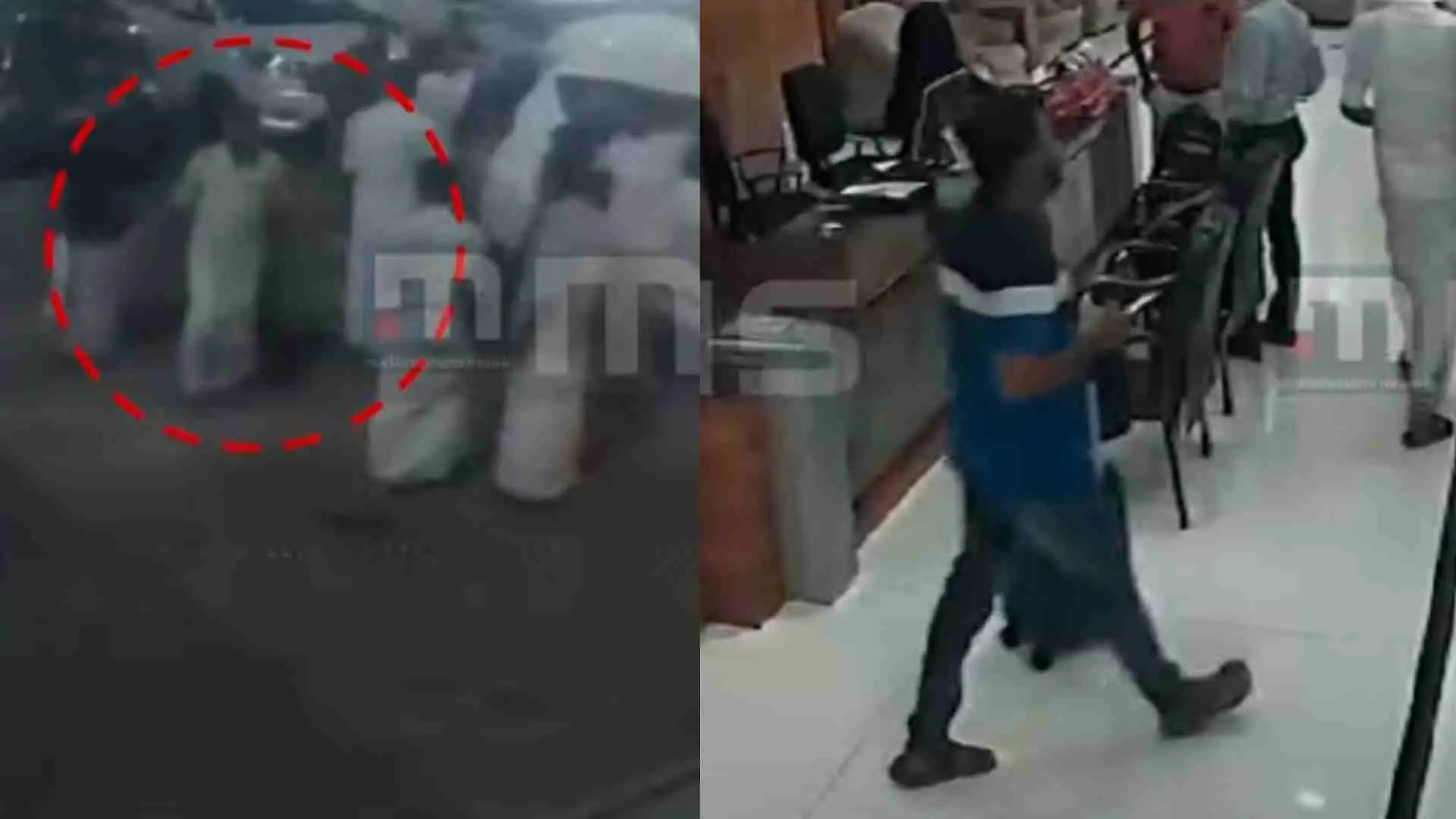പുറത്തുവന്ന സിസിടിവി ദൃശ്യങ്ങൾ | Photo: Mathrubhumi News