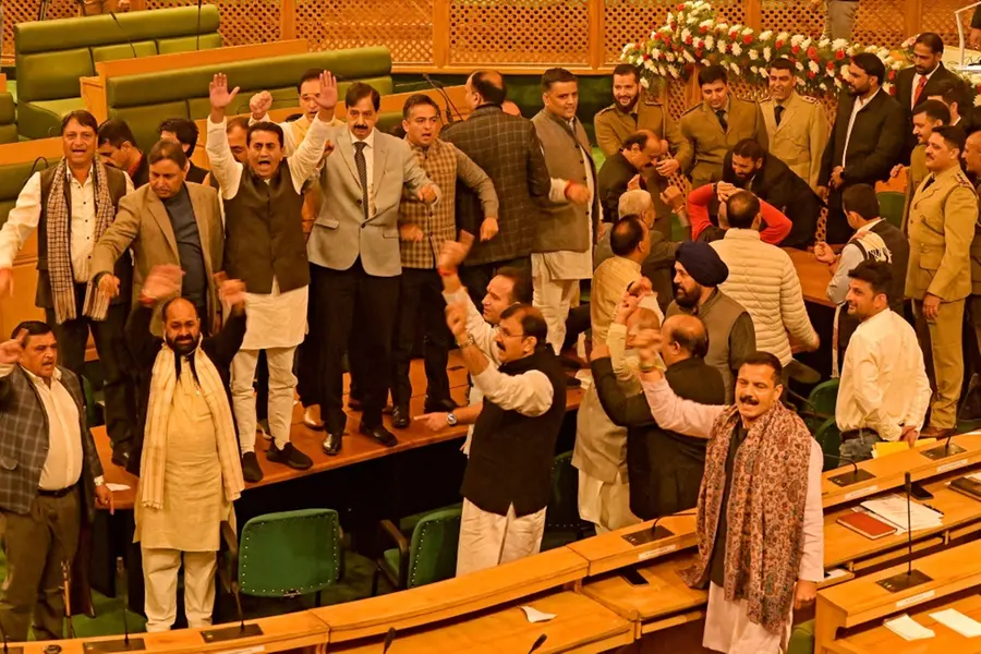 'Jai Shri Ram' echos in J-K Assembly amid ruckus over resolution to restore special status | WATCH