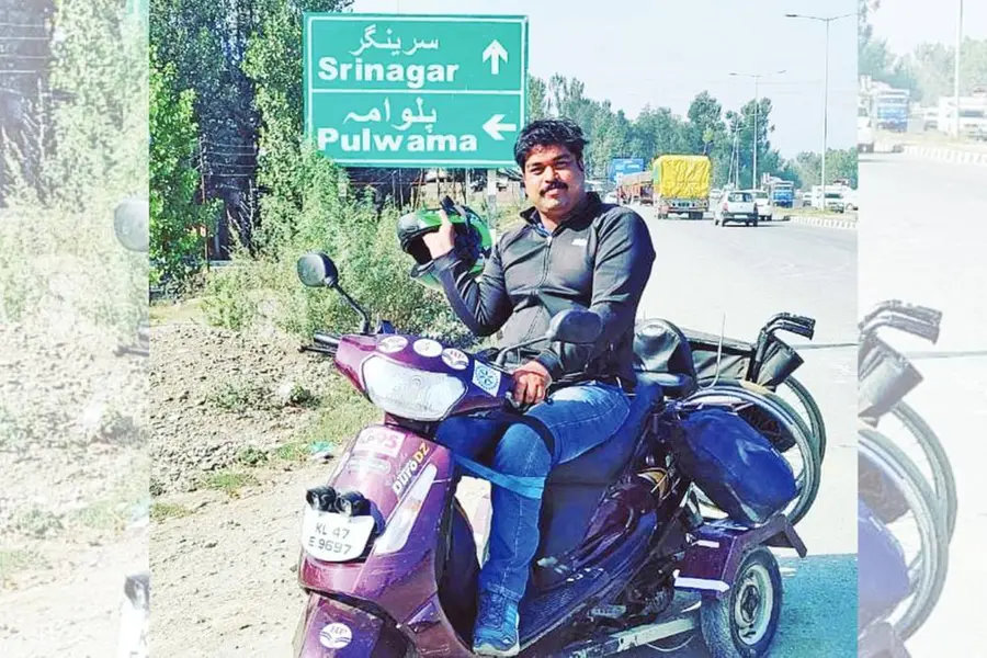 This man from Kerala is undertaking a 6000 km journey for a cause...