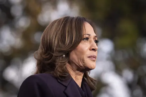 Democratic presidential nominee Vice President Kamala Harris delivers a concession speech after the 2024 Presidential election on  Wednesday, on the campus of Howard University in Washington.