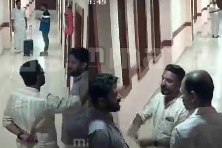 നീല ട്രോളി ബാഗ്; ഹോട്ടലിലെ CCTV ദൃശ്യം പുറത്ത്; രാഹുല്‍ അടക്കമുള്ള കോണ്‍ഗ്രസ് നേതാക്കൾ ദൃശ്യങ്ങളിൽ