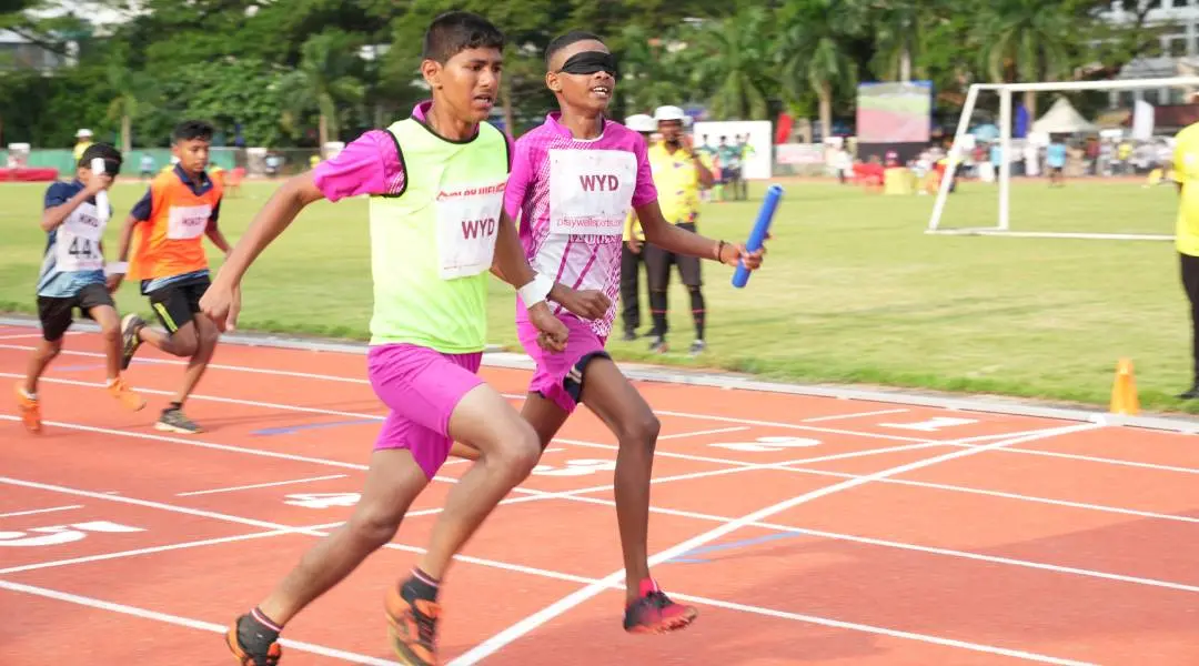 Kerala State School Sport Meet 2024, inclusive sports relay | Photo: Mathrubhumi