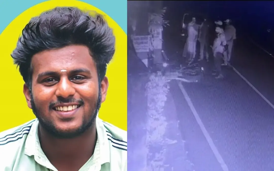 Vivek; CCTV visual of the accident
