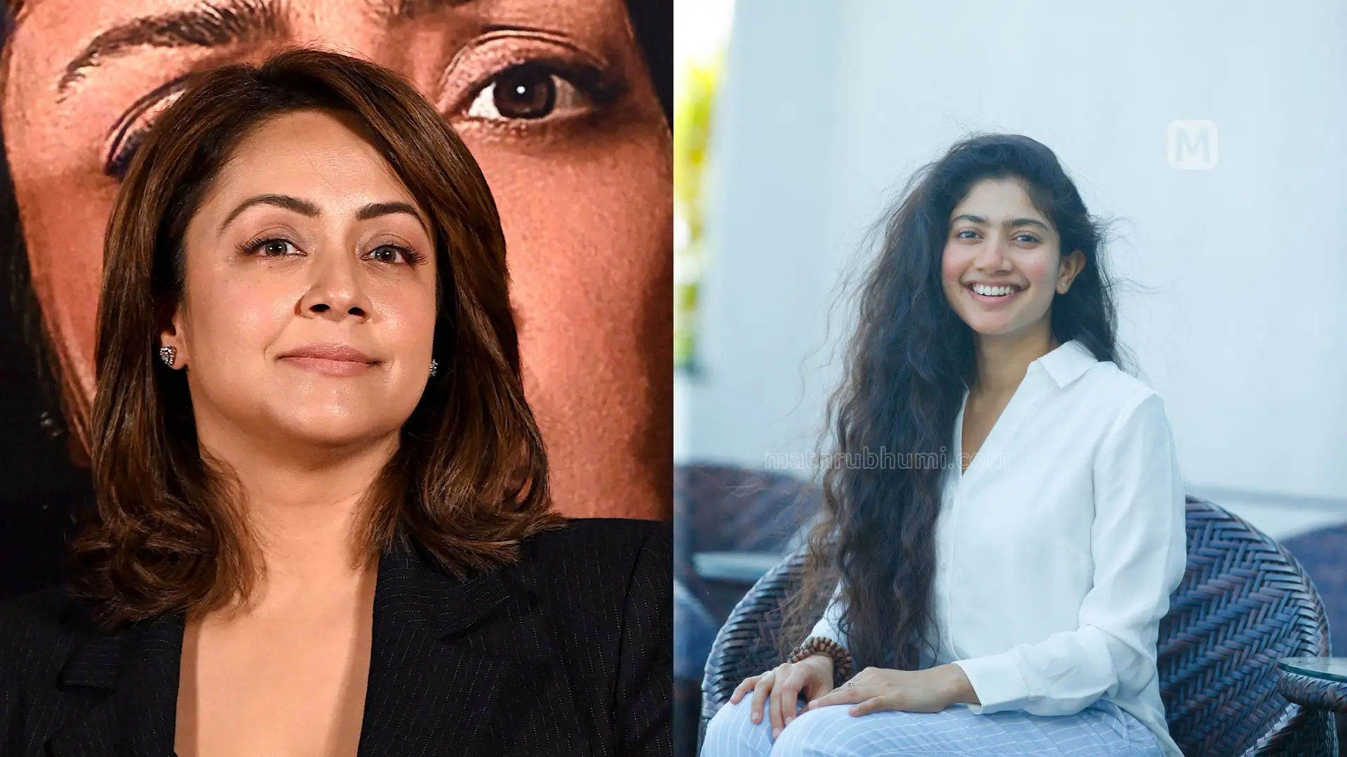 Jyotika, Sai Pallavi | Photo: AFP, Mathrubhumi