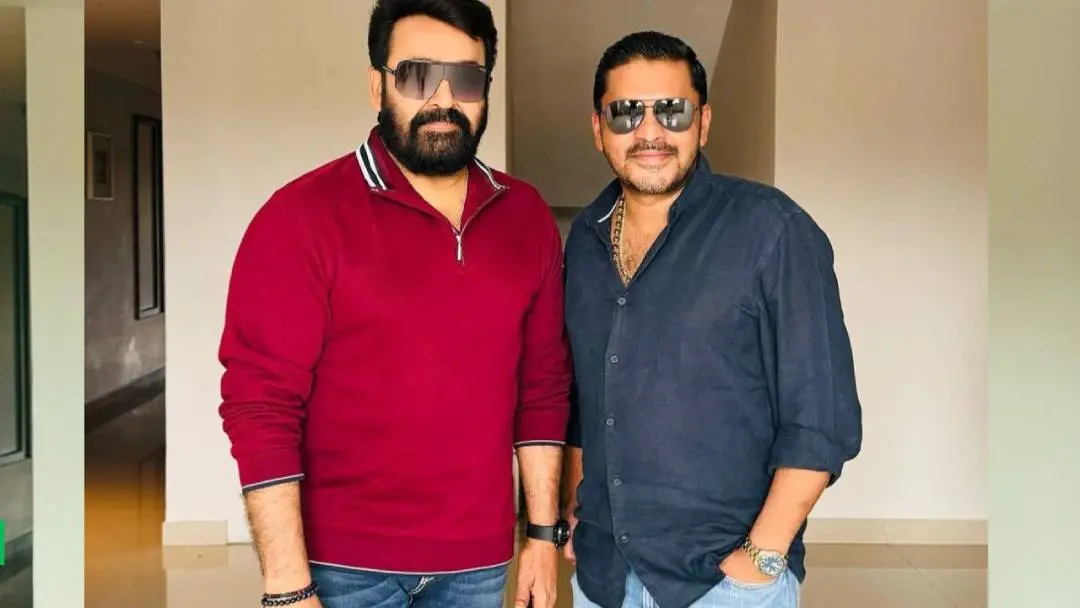From (L) Mohanlal and Bobby Kurian. | Photo: Instagram/Bobby Kurian