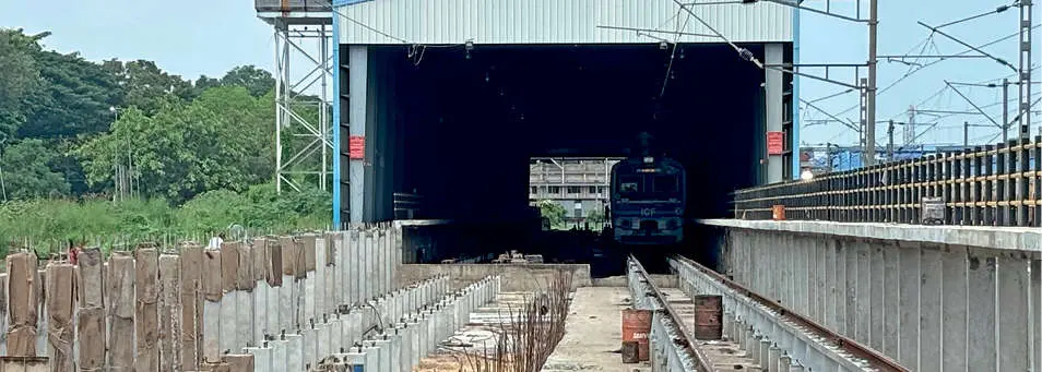 MEMU maintenance shed at Kollam