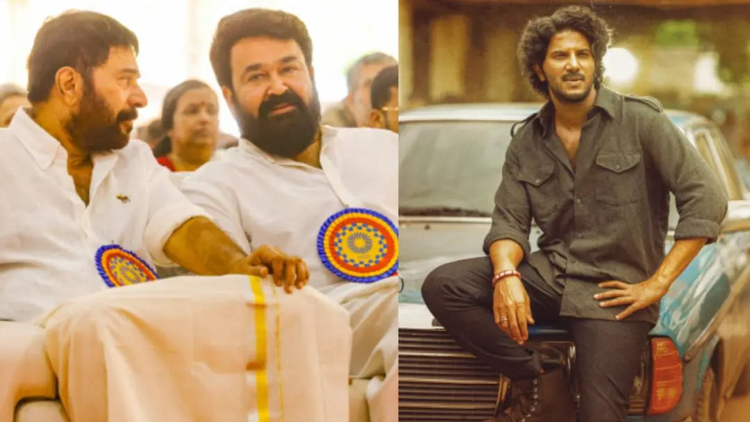 From (L) Mammootty and Mohanlal; Dulquer | Photo: MBI/Agencies