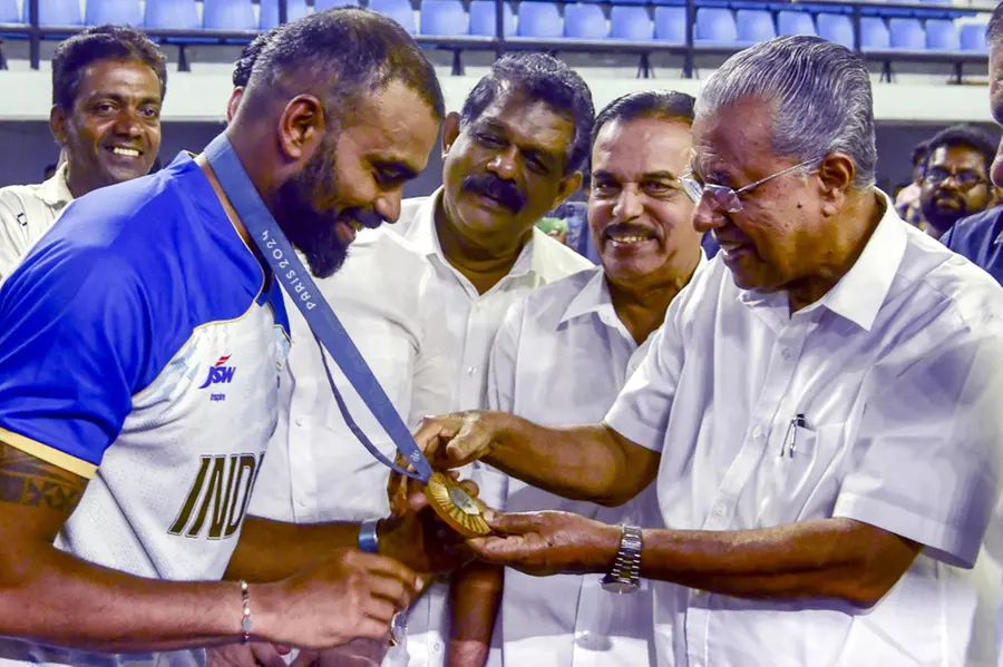Kerala CM honours Paris Olympic medalist P R Sreejesh