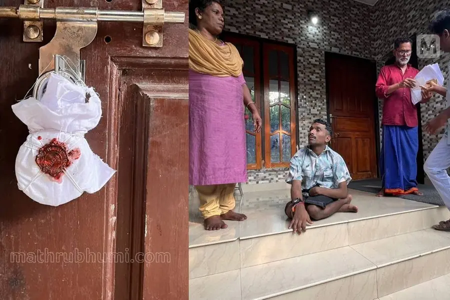 ജപ്തിചെയ്ത വീട് പ്രതിഷേധത്തിനൊടുവിൽ തുറന്നുനല്‍കി; ഭിന്നശേഷിക്കാരനടക്കം വെളിയിൽകഴിഞ്ഞത് 8 മണിക്കൂർ