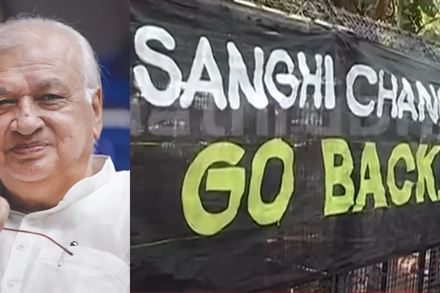 ‘Sanghi Chancellor, go back’: SFI stages protest at Calicut University against Guv Khan