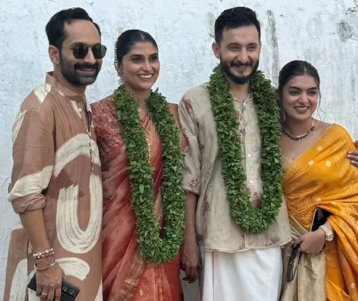 Fahadh and Nazriya with Sushin and Uthara